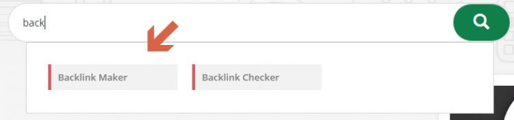 Backlink Maker search