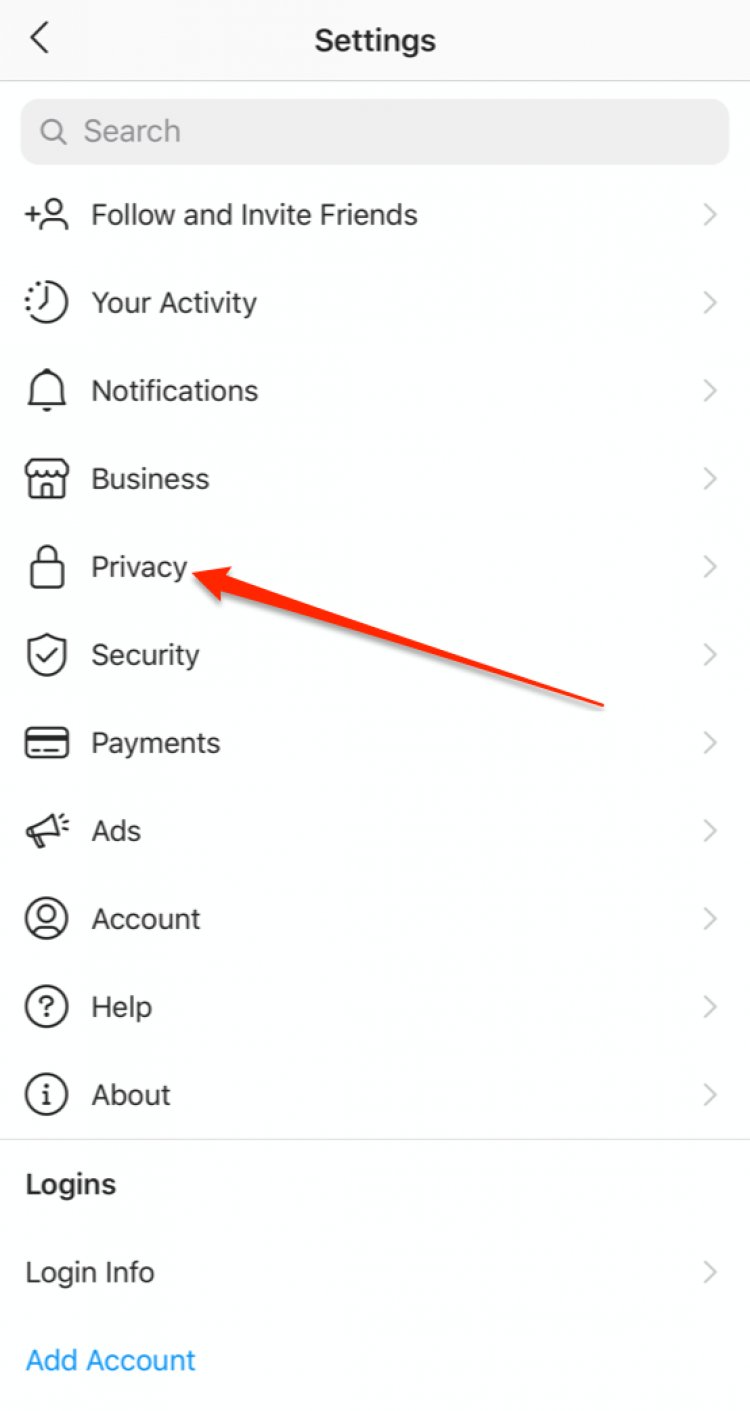 settings privacy instagram